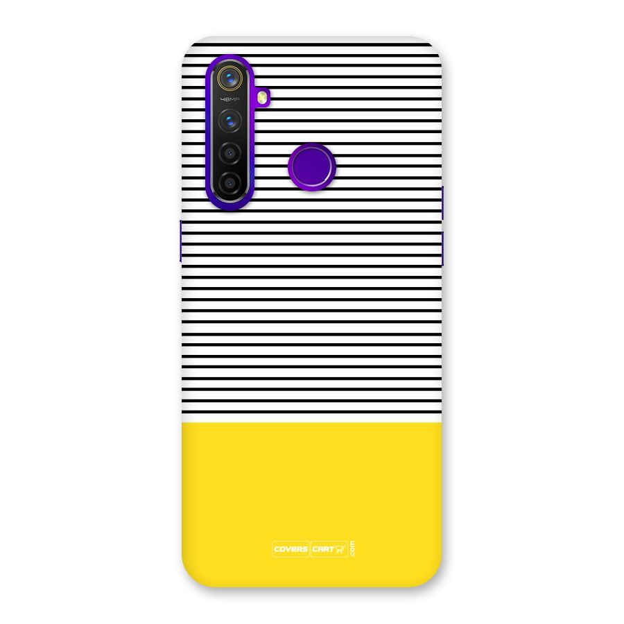 Bright Yellow Stripes Back Case for Realme 5 Pro