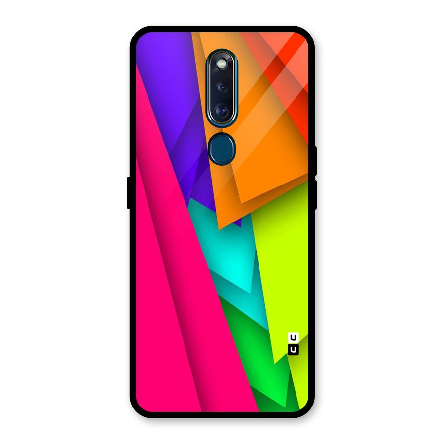 Bring In Colors Glass Back Case for Oppo F11 Pro