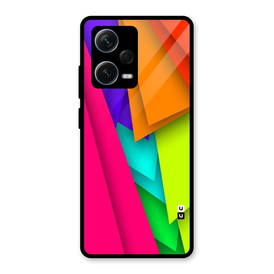 Bring In Colors Glass Back Case for Redmi Note 12 Pro Plus 5G