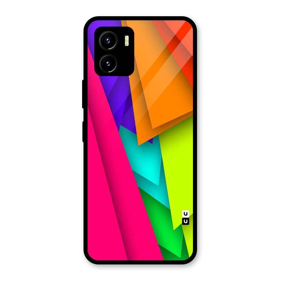 Bring In Colors Glass Back Case for Vivo Y15s
