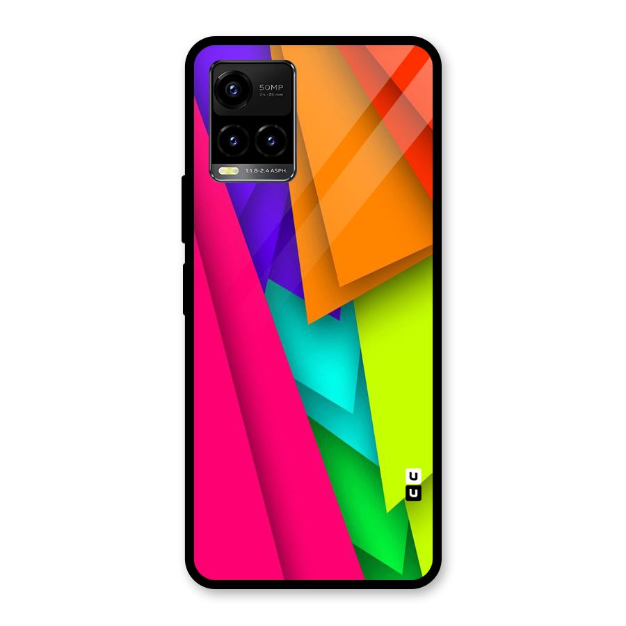 Bring In Colors Glass Back Case for Vivo Y21A