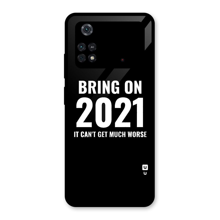 Bring On 2021 Glass Back Case for Poco M4 Pro 4G