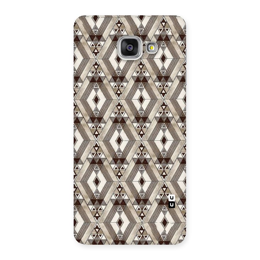 Brown Abstract Design Back Case for Galaxy A7 2016