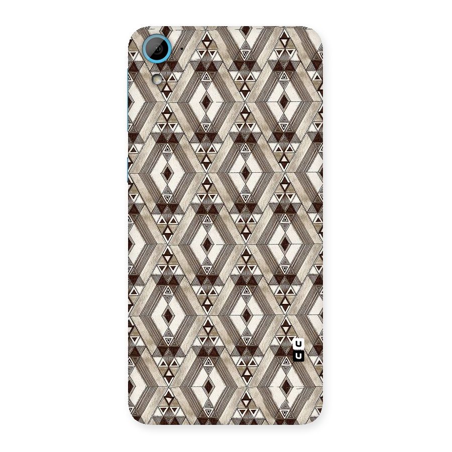 Brown Abstract Design Back Case for HTC Desire 826