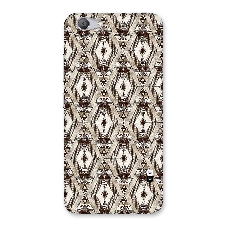 Brown Abstract Design Back Case for Vivo Y53