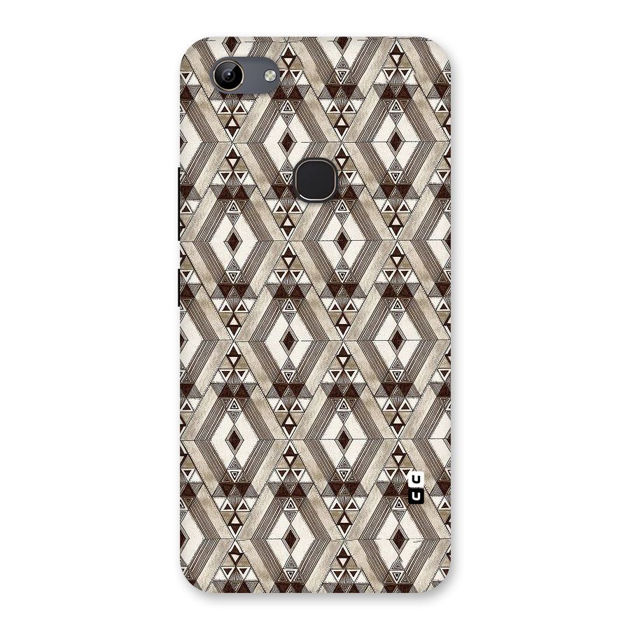 Brown Abstract Design Back Case for Vivo Y81