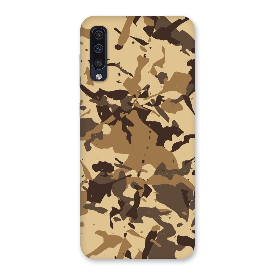 Brown Camouflage Army Back Case for Galaxy A50s