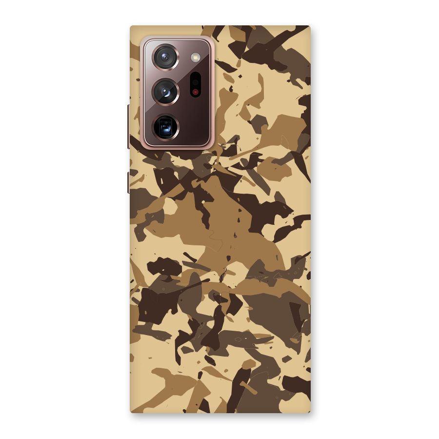 Brown Camouflage Army Back Case for Galaxy Note 20 Ultra