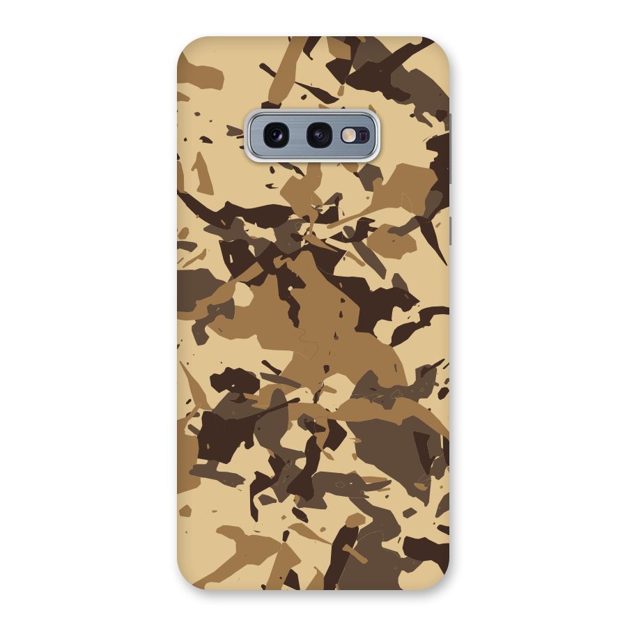 Brown Camouflage Army Back Case for Galaxy S10e