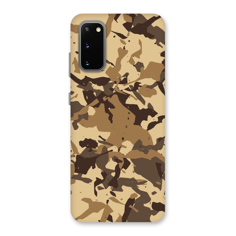 Brown Camouflage Army Back Case for Galaxy S20