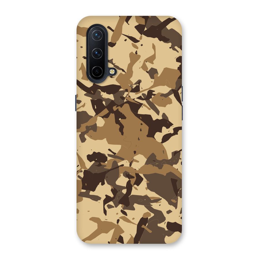 Brown Camouflage Army Back Case for OnePlus Nord CE 5G