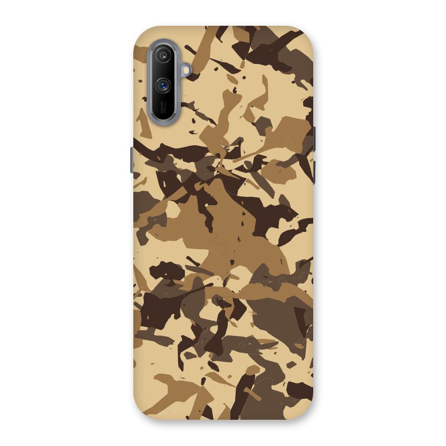 Brown Camouflage Army Back Case for Realme C3