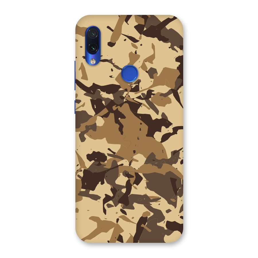 Brown Camouflage Army Back Case for Redmi Note 7