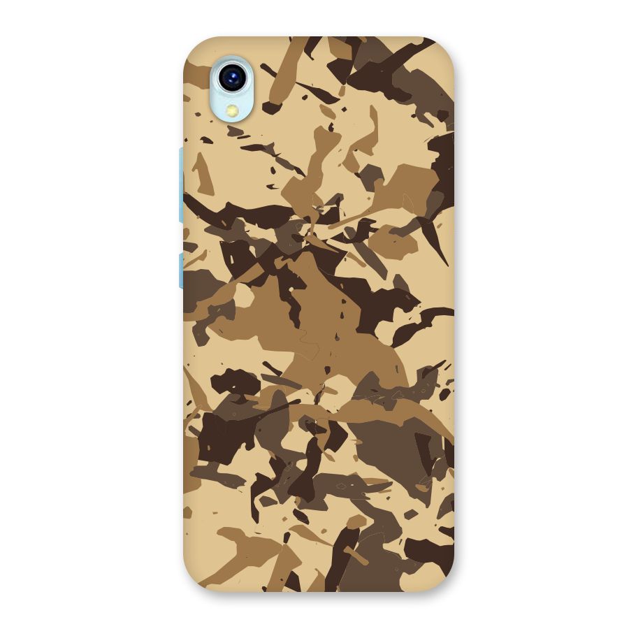 Brown Camouflage Army Back Case for Vivo Y1s