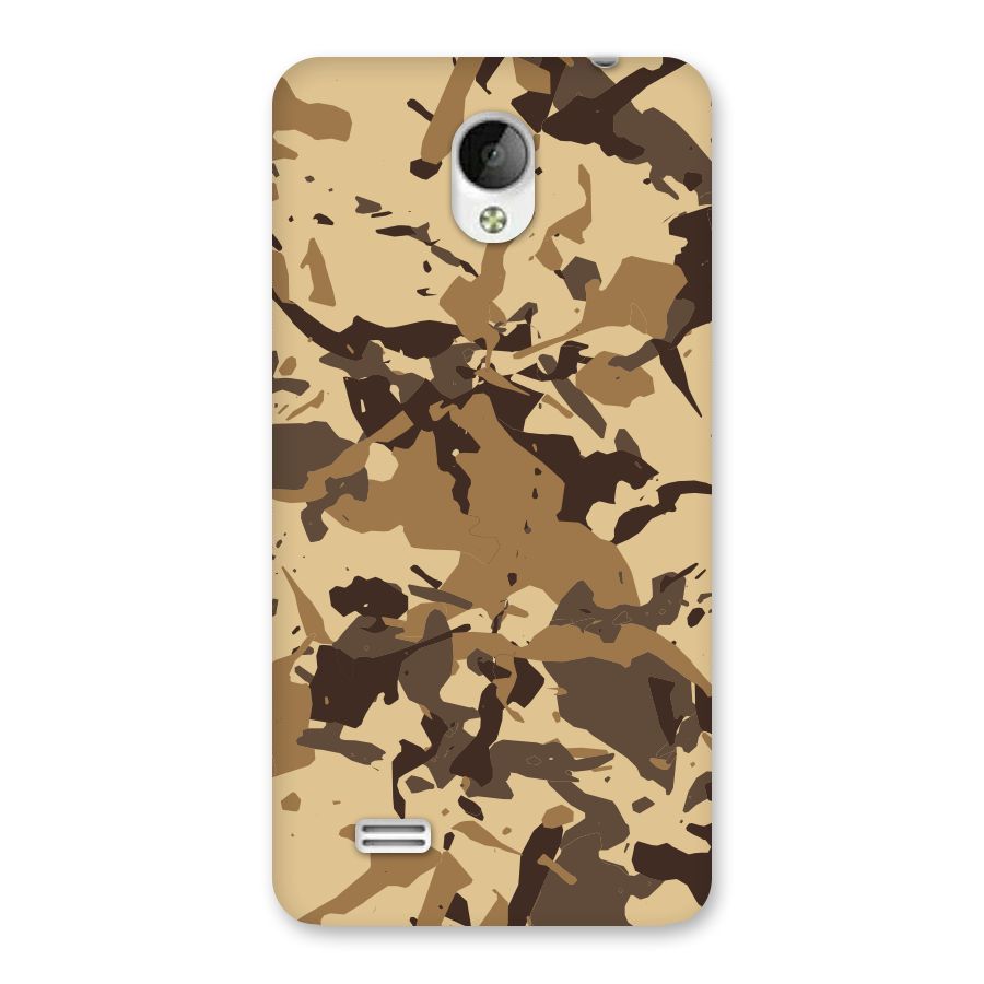 Brown Camouflage Army Back Case for Vivo Y21