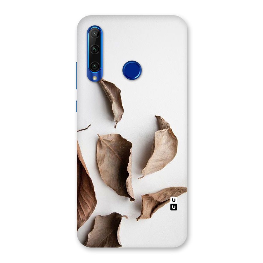 Brown Dusty Leaves Back Case for Honor 20i