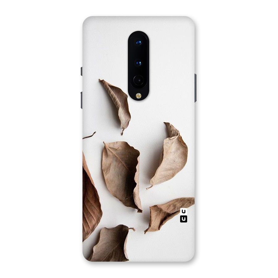Brown Dusty Leaves Back Case for OnePlus 8