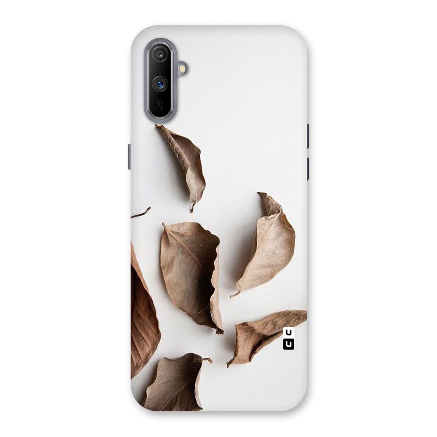 Brown Dusty Leaves Back Case for Realme C3