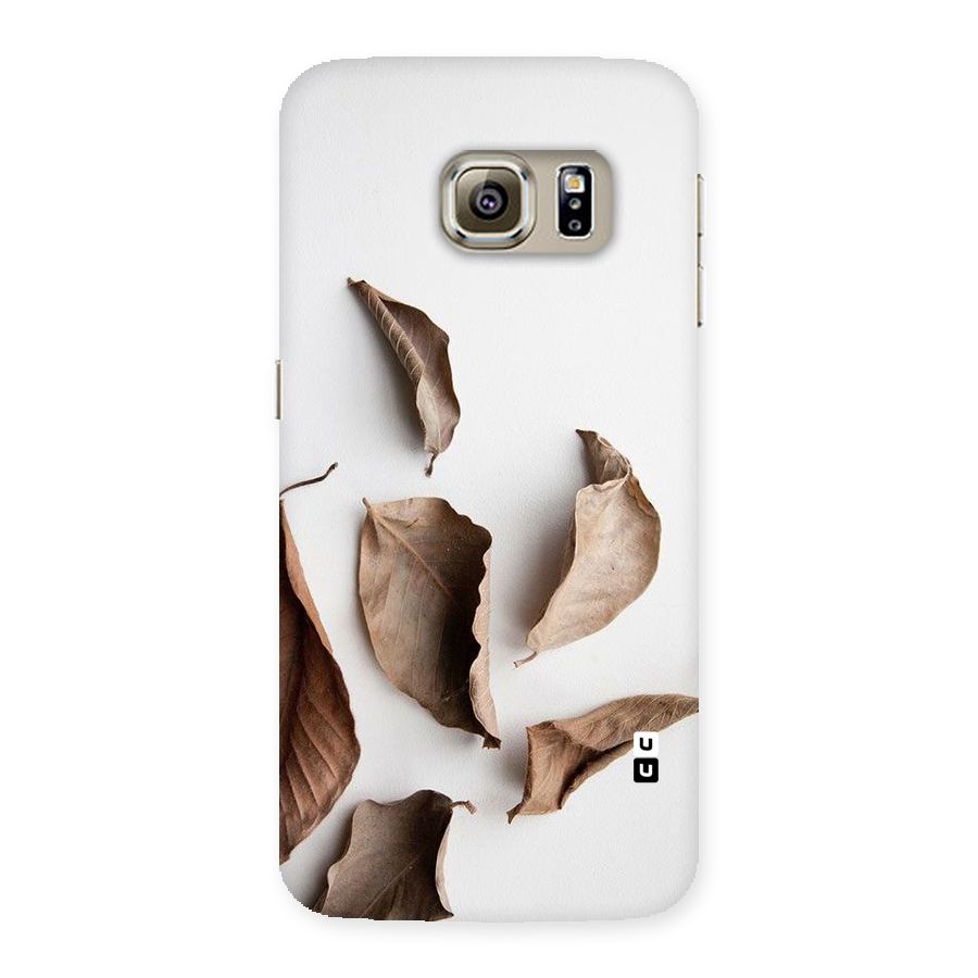 Brown Dusty Leaves Back Case for Samsung Galaxy S6 Edge Plus