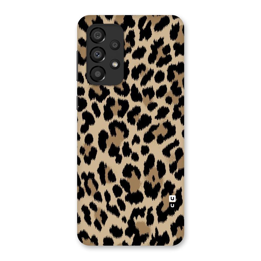 Brown Leapord Print Back Case for Galaxy A33 5G