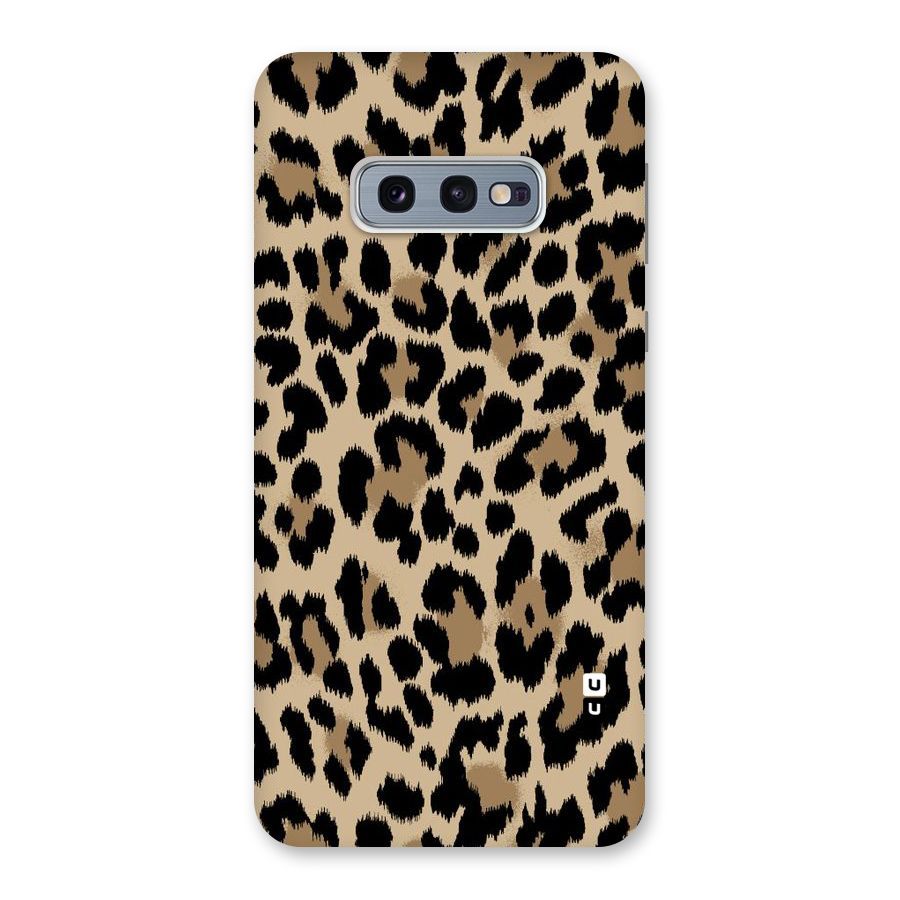 Brown Leapord Print Back Case for Galaxy S10e