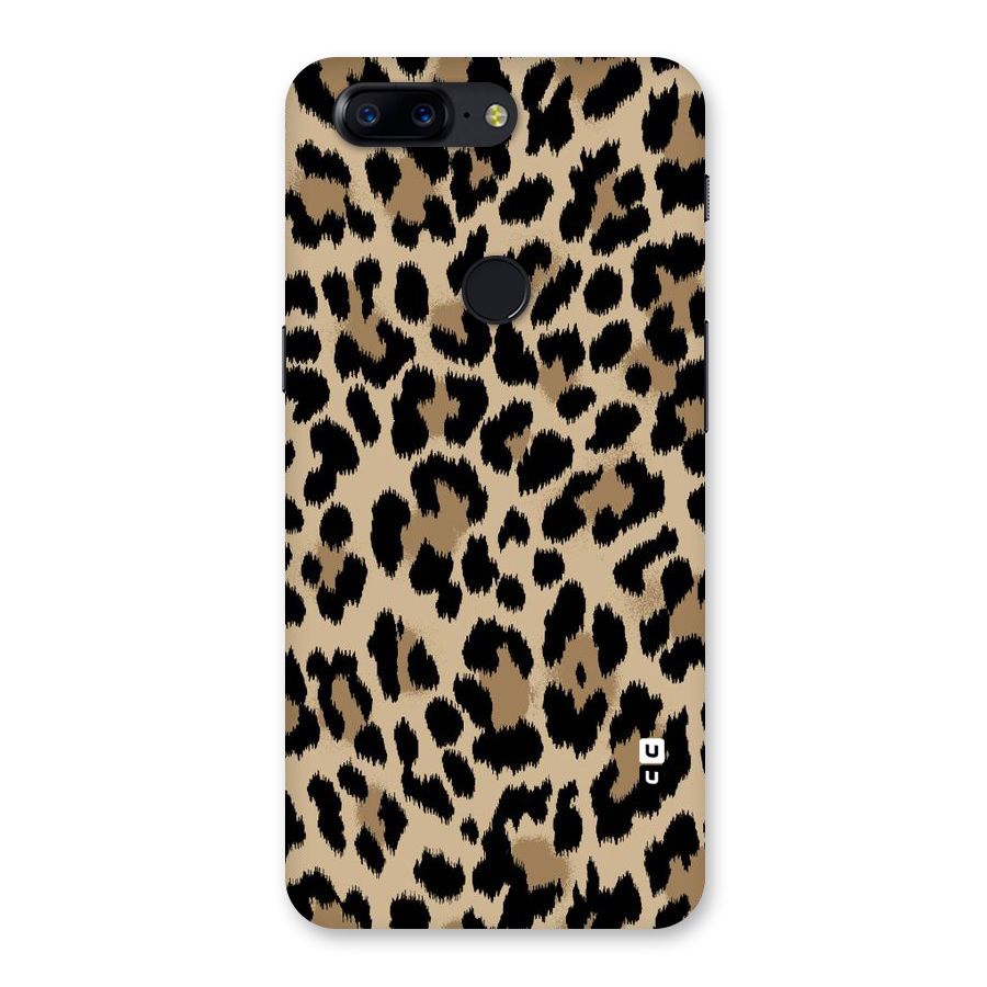 Brown Leapord Print Back Case for OnePlus 5T