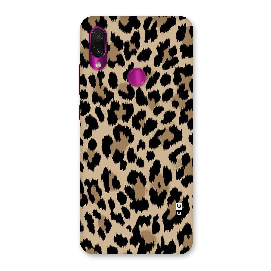Brown Leapord Print Back Case for Redmi Note 7 Pro