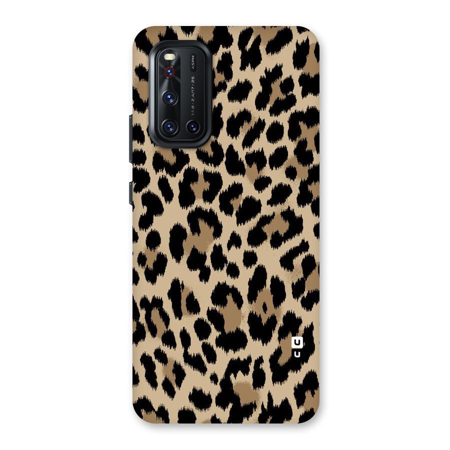 Brown Leapord Print Back Case for Vivo V19