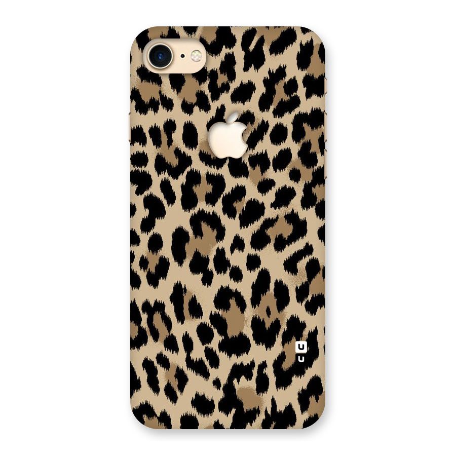 Brown Leapord Print Back Case for iPhone 7 Apple Cut