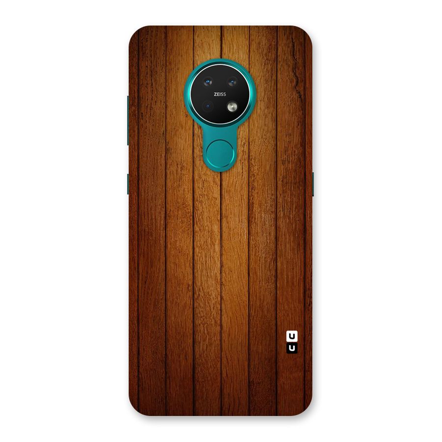 Brown Wood Design Back Case for Nokia 7.2