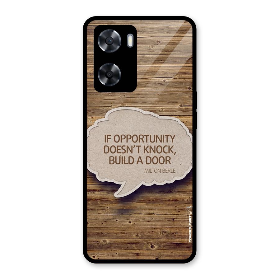 Build Your Door Glass Back Case for Oppo A57 2022