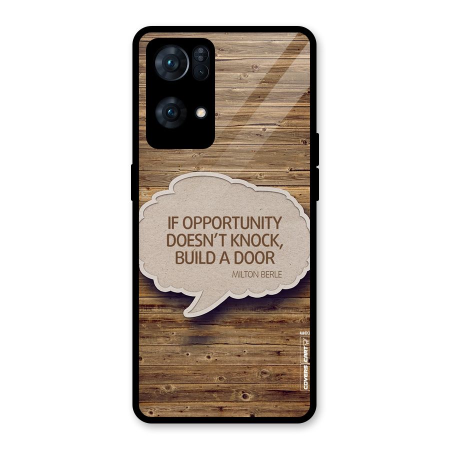 Build Your Door Glass Back Case for Oppo Reno7 Pro 5G