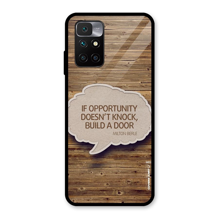 Build Your Door Glass Back Case for Redmi 10 Prime