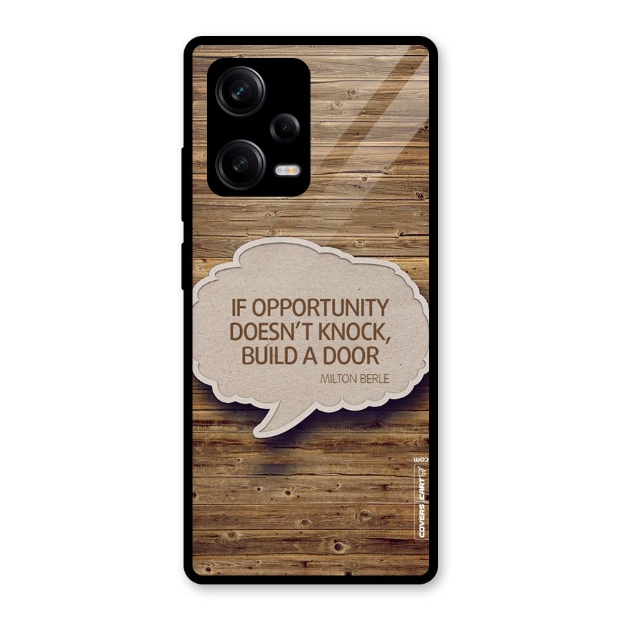 Build Your Door Glass Back Case for Redmi Note 12 Pro