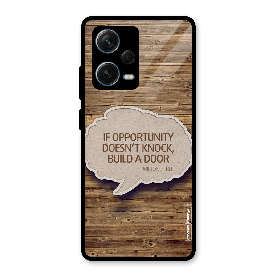 Build Your Door Glass Back Case for Redmi Note 12 Pro Plus 5G
