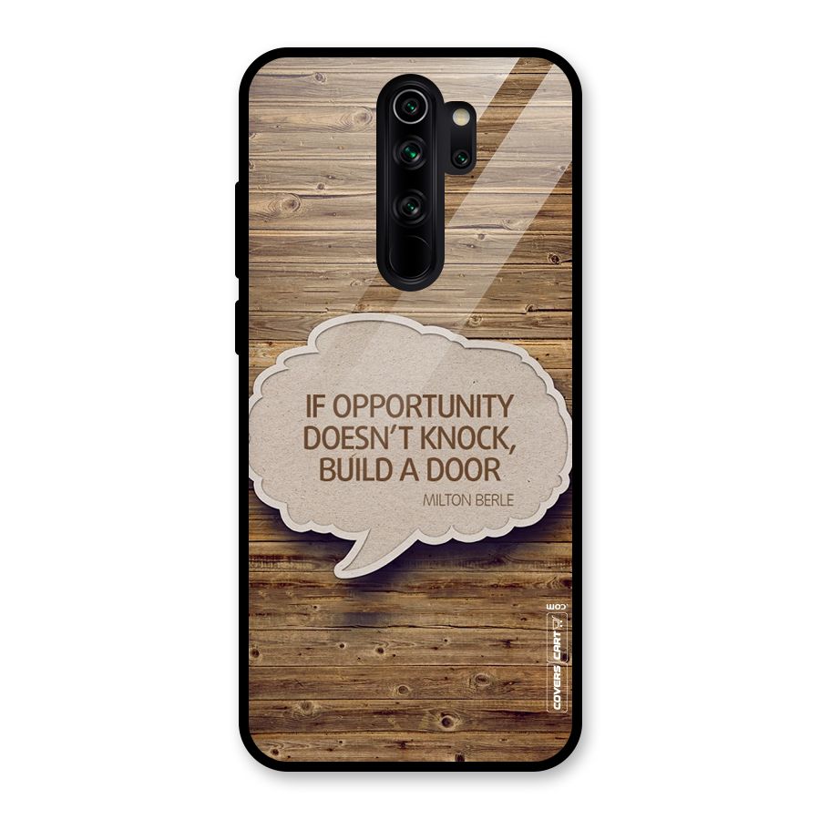 Build Your Door Glass Back Case for Redmi Note 8 Pro