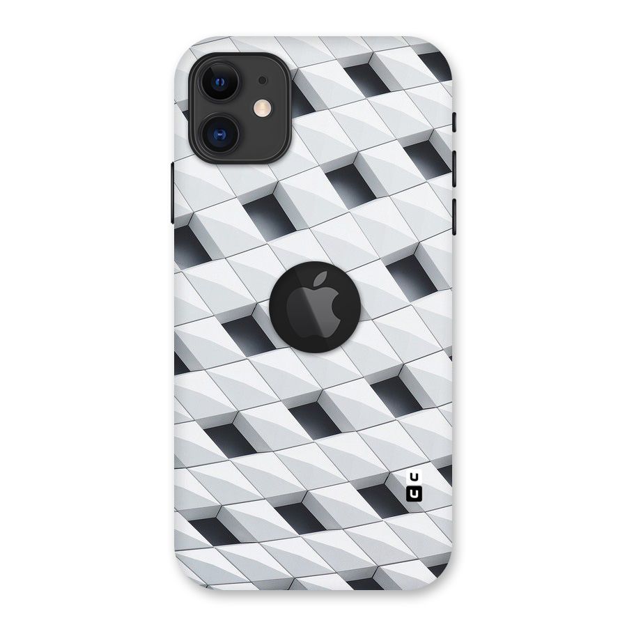 Building Pattern Back Case for iPhone 11 Logo Cut