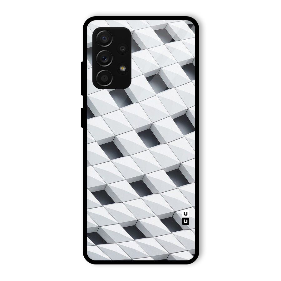 Building Pattern Glass Back Case for Galaxy A53 5G