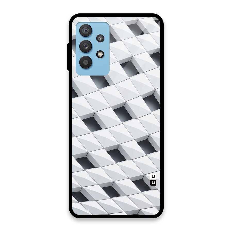 Building Pattern Glass Back Case for Galaxy M32 5G