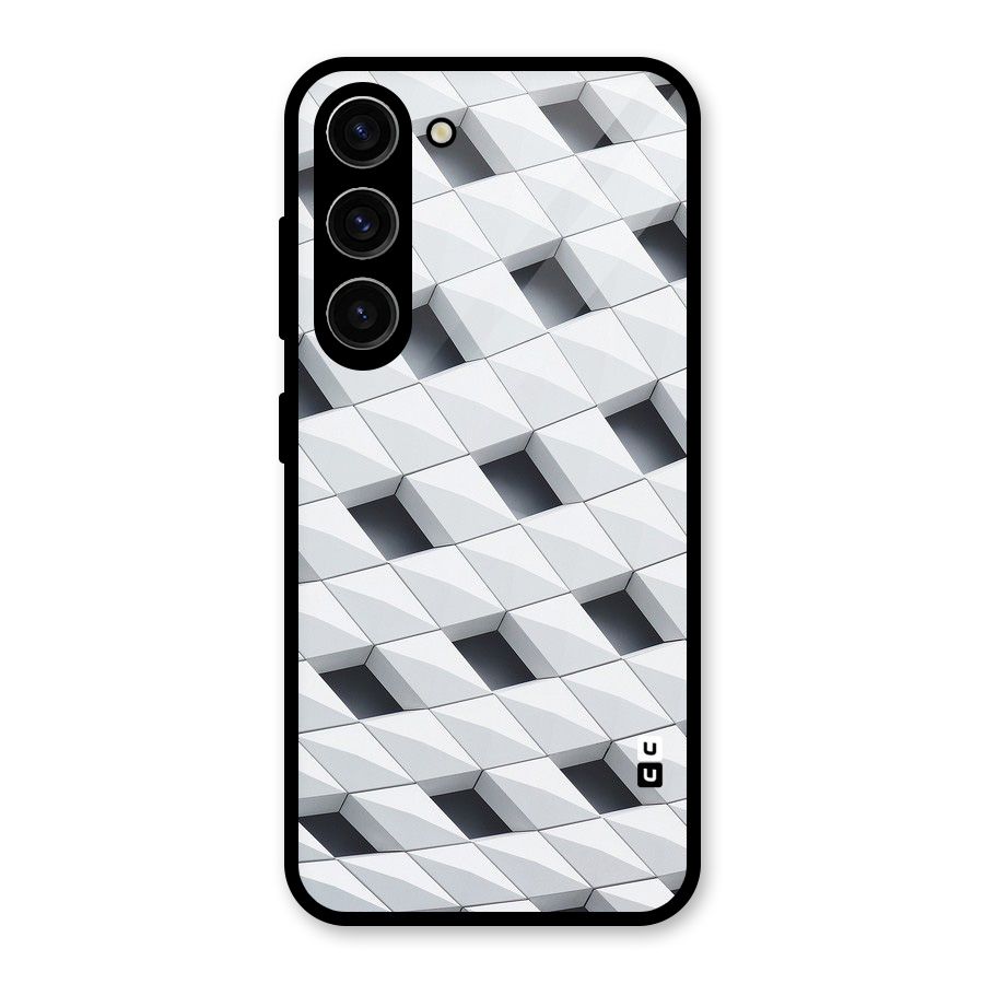 Building Pattern Glass Back Case for Galaxy S23