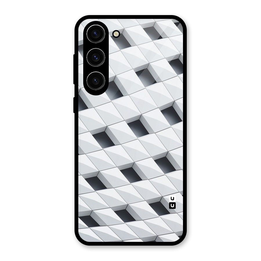Building Pattern Glass Back Case for Galaxy S23 Plus