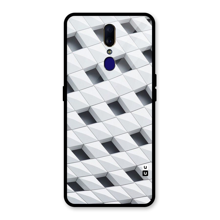 Building Pattern Glass Back Case for Oppo F11