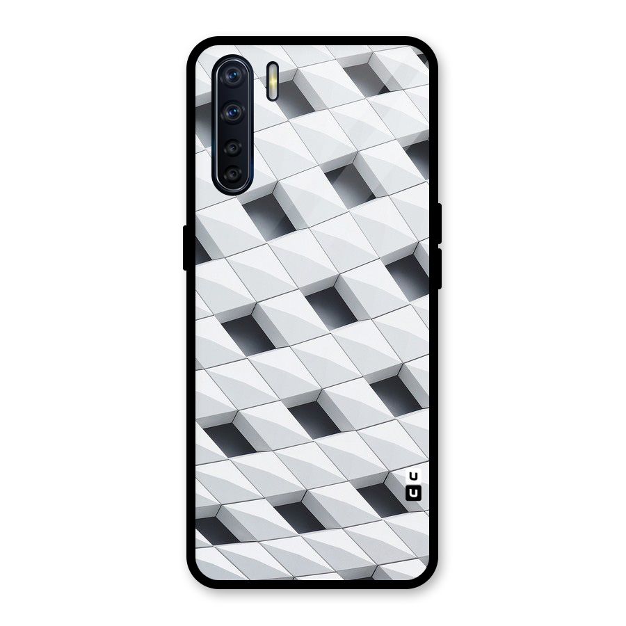 Building Pattern Glass Back Case for Oppo F15