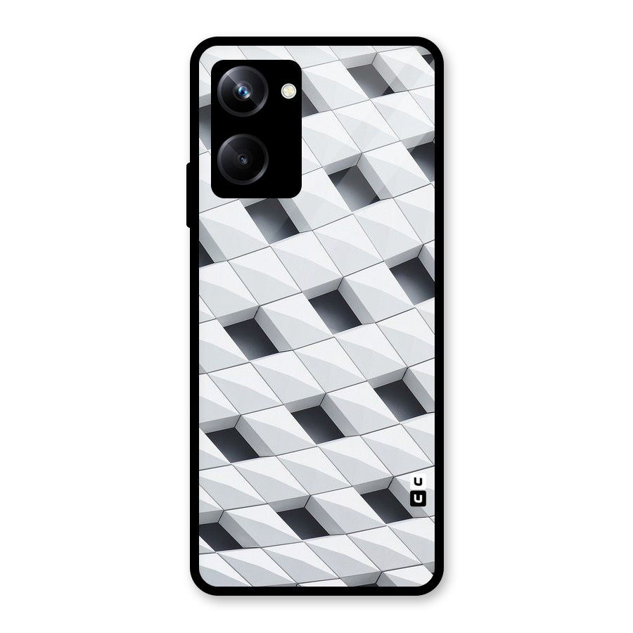Building Pattern Glass Back Case for Realme 10 Pro