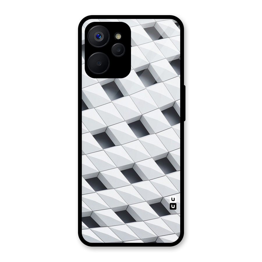 Building Pattern Glass Back Case for Realme 9i 5G