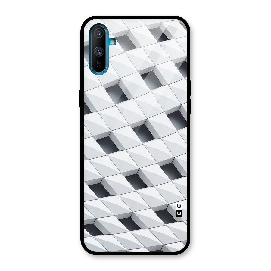 Building Pattern Glass Back Case for Realme C3