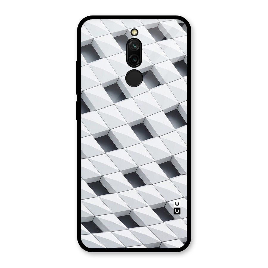 Building Pattern Glass Back Case for Redmi 8