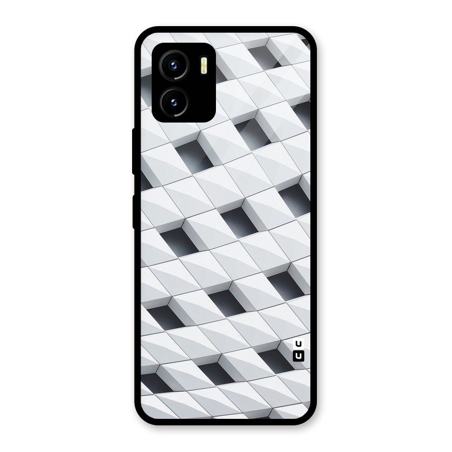 Building Pattern Glass Back Case for Vivo Y15s