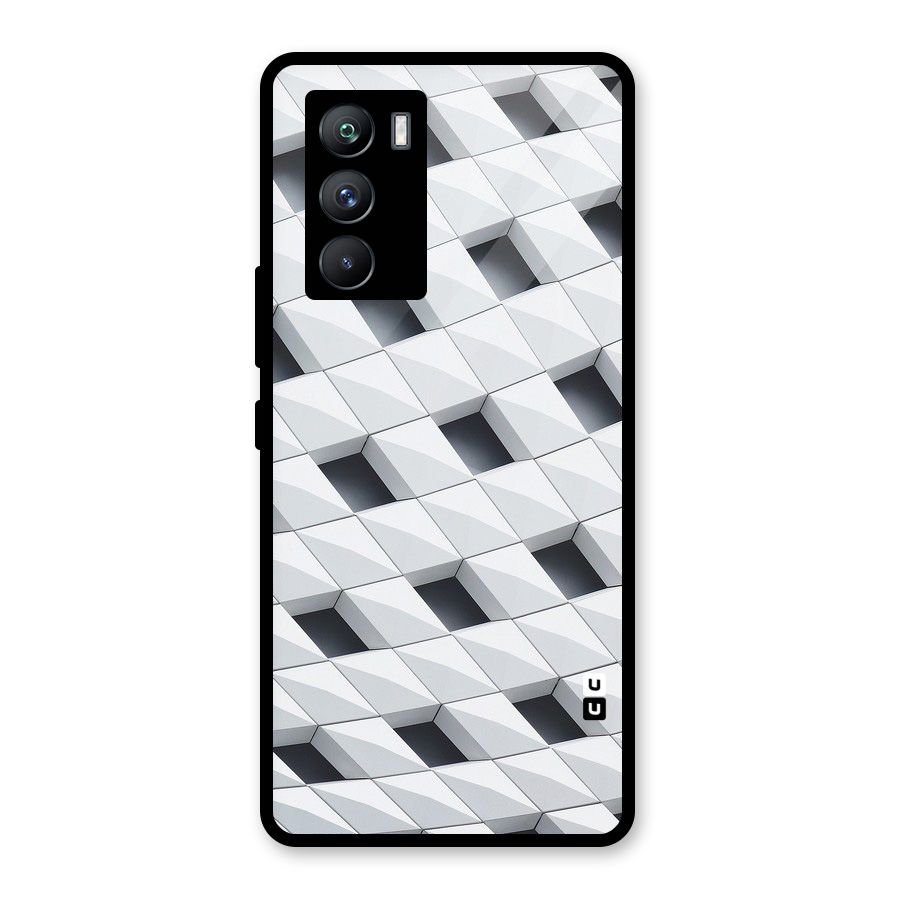 Building Pattern Glass Back Case for Vivo iQOO 9 SE