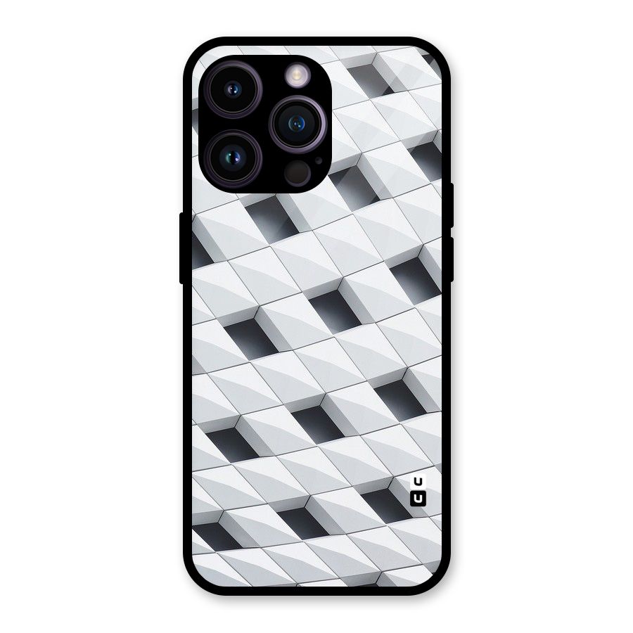 Building Pattern Glass Back Case for iPhone 14 Pro Max